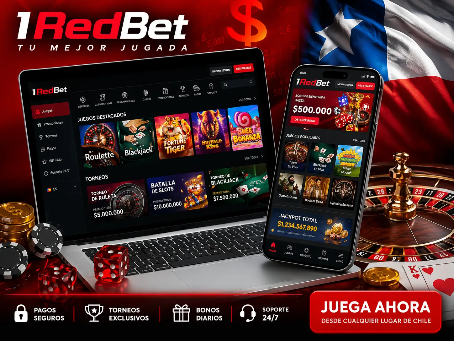 1RedBet Chile: Guía Completa de Casino Online en 2026